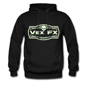 Glow In The Dark Logo Hoodie - black