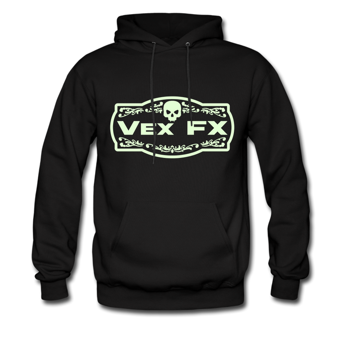 Glow In The Dark Logo Hoodie - black