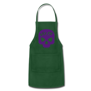 Purple Skull Apron - forest green