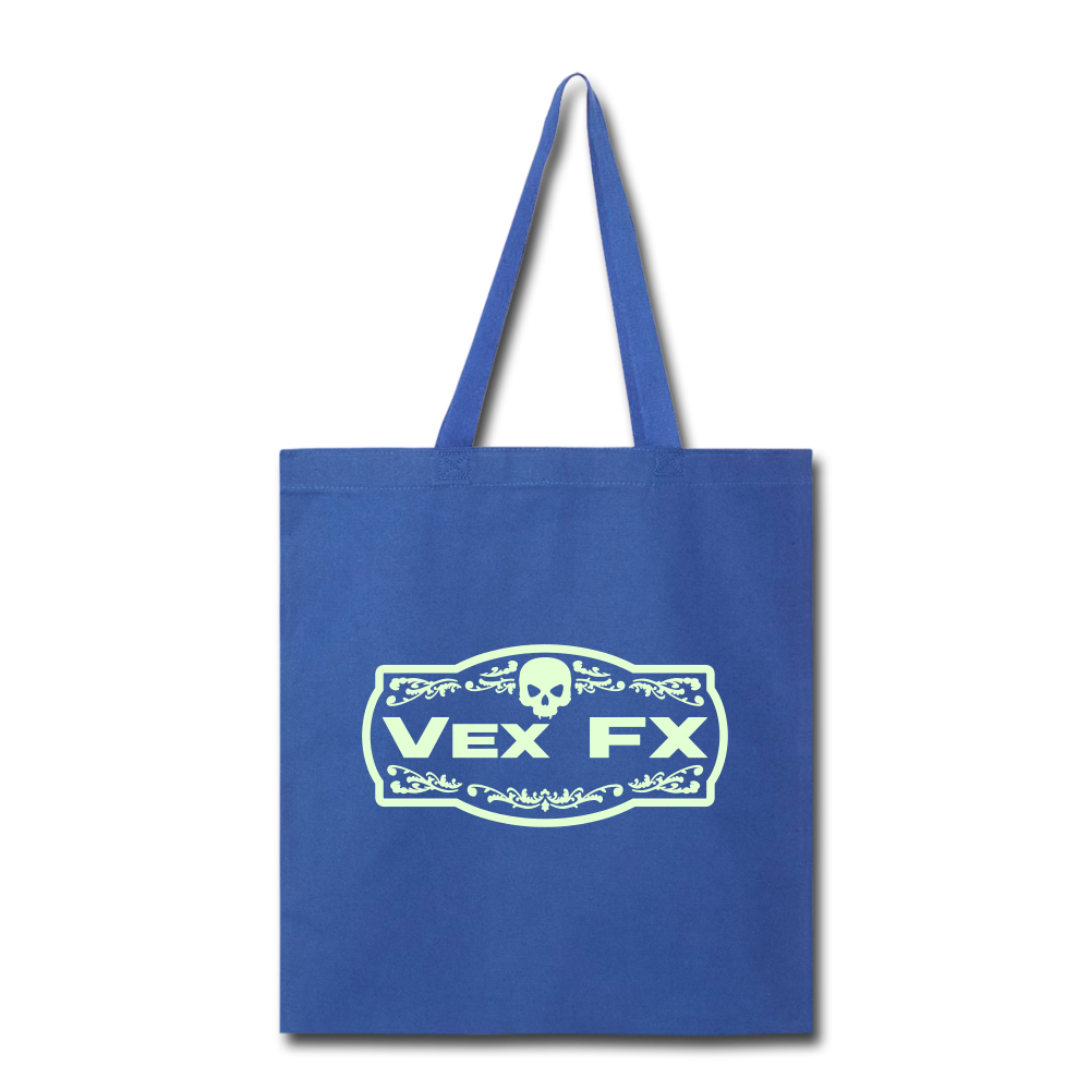 Glow In The Dark Logo Tote - royal blue