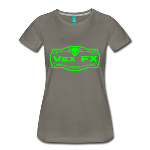 Neon Green Logo T - asphalt