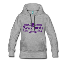 Purple Logo Hoodie - heather gray