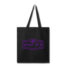 Purple Logo Tote - black