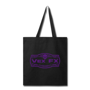 Purple Logo Tote - black