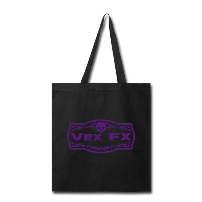 Purple Logo Tote - black