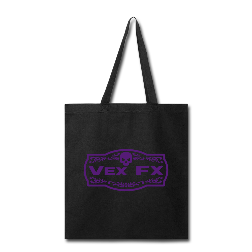 Purple Logo Tote - black