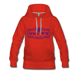 Purple Logo Hoodie - red