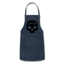 Black Skull Apron - navy