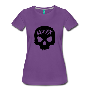 Black Skull T - purple