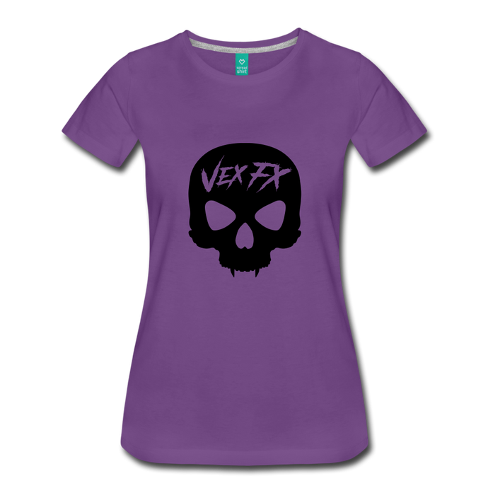 Black Skull T - purple