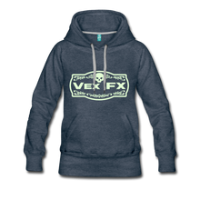 Glow In The Dark Logo Hoodie - heather denim