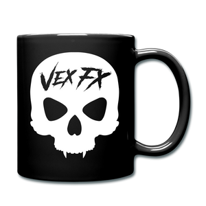 White Skull Mug - black