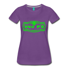 Neon Green Logo T - purple