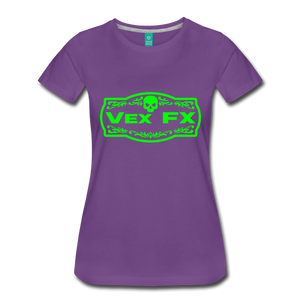 Neon Green Logo T - purple