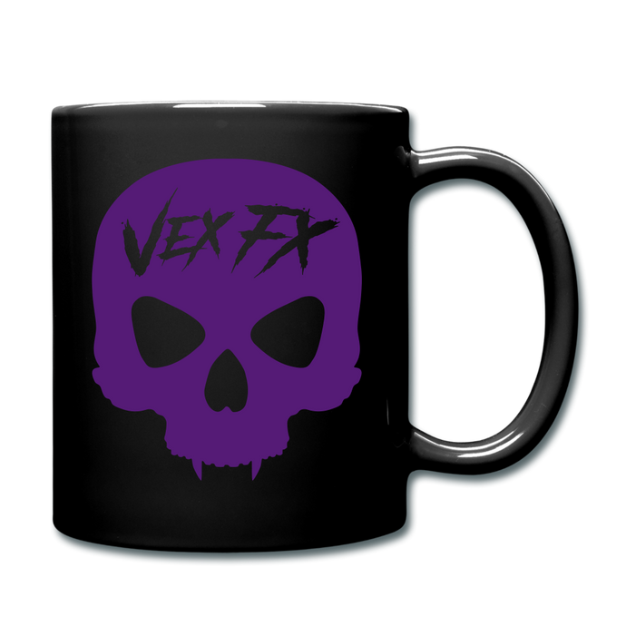 Purple Skull Mug - black