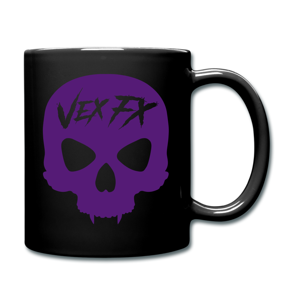 Purple Skull Mug - black