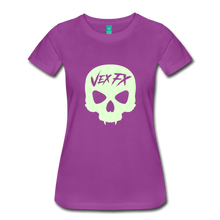 Glow In The Dark Skull T - light purple