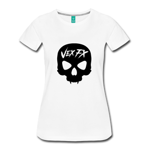 Black Skull T - white