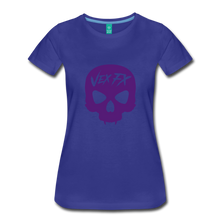 Purple Skull T - royal blue