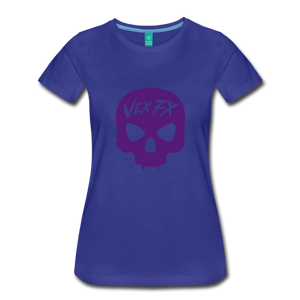 Purple Skull T - royal blue