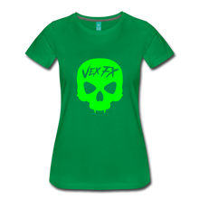 Neon Green Skull T - kelly green