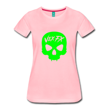 Neon Green Skull T - pink