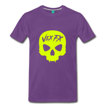 Neon Yellow Skull - purple