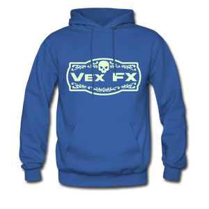 Glow In The Dark Logo Hoodie - royal blue