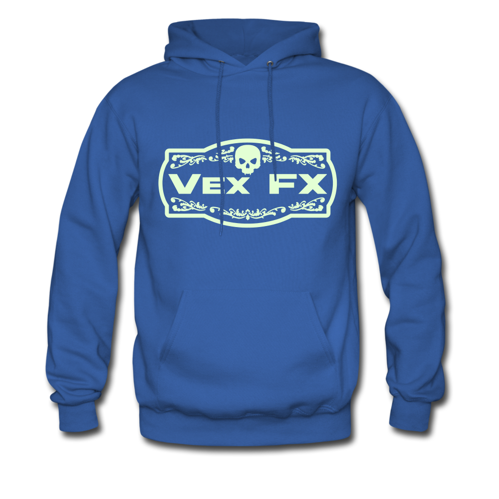 Glow In The Dark Logo Hoodie - royal blue