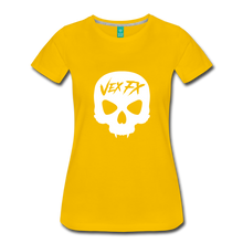 White Skull T - sun yellow