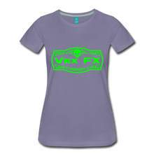 Neon Green Logo T - washed violet