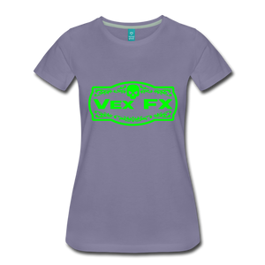 Neon Green Logo T - washed violet