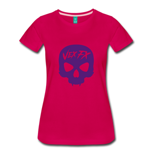 Purple Skull T - dark pink