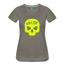 Neon Yellow Skull T - asphalt