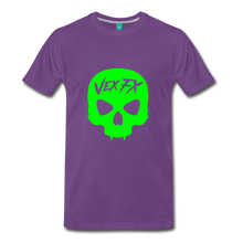 Neon Green Skull - purple