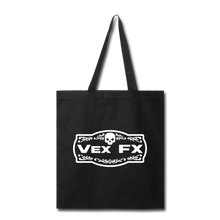 White Logo Tote - black