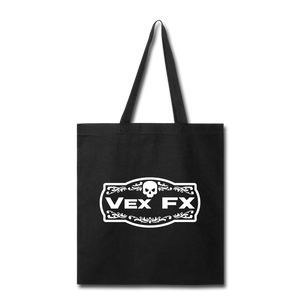 White Logo Tote - black