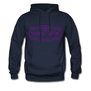 Purple Logo Hoodie - navy