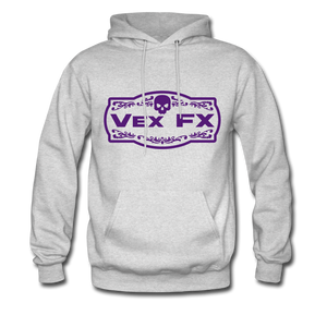 Purple Logo Hoodie - ash 