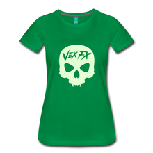 Glow In The Dark Skull T - kelly green