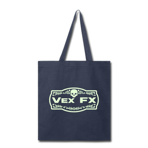 Glow In The Dark Logo Tote - navy