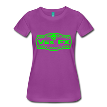 Neon Green Logo T - light purple