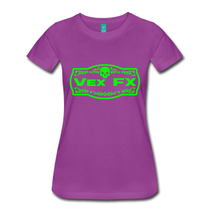 Neon Green Logo T - light purple