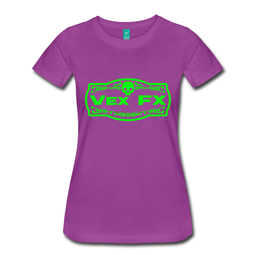 Neon Green Logo T - light purple