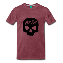 Black Skull - heather burgundy