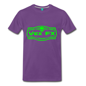 Neon Green Logo - purple