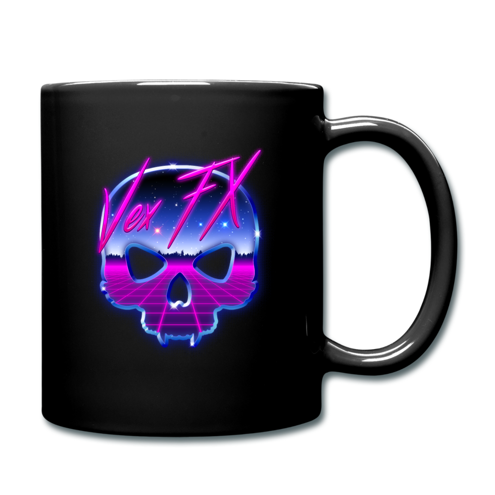 80s Synthwave Skull Mug - black