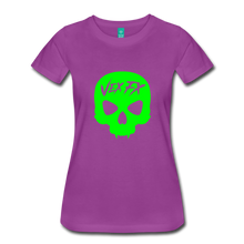 Neon Green Skull T - light purple