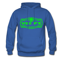 Neon Green Logo Hoodie - royal blue