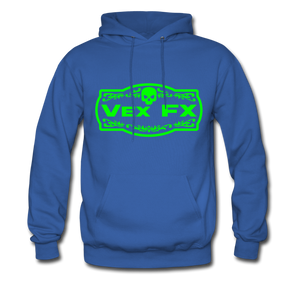 Neon Green Logo Hoodie - royal blue